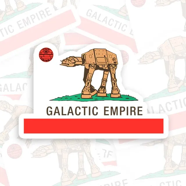 Galactic California Geek Sticker