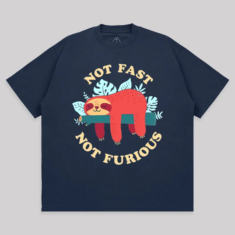 Not Fast, Not Furious Unisex Oversized T-shirt - Image 5