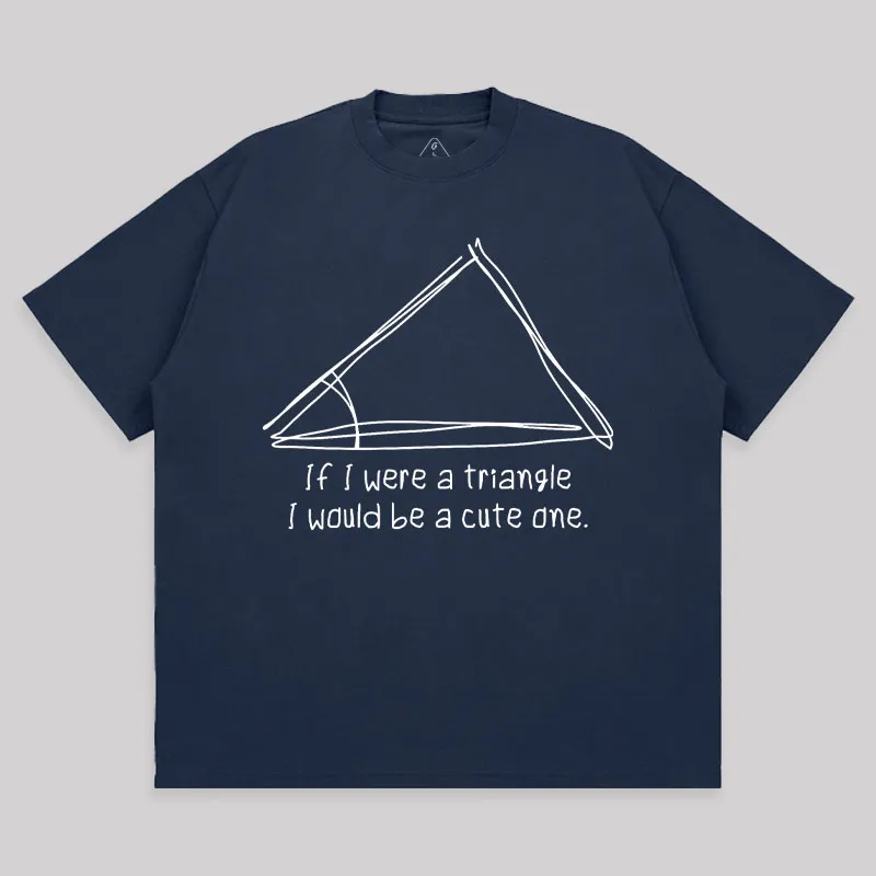 A Cute Triangle Unisex Oversized T-shirt - Image 5