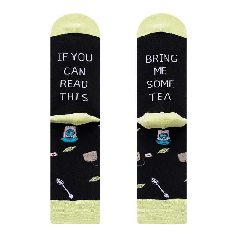 New IF YOU CAN READ THIS Men's Mid-Calf Socks