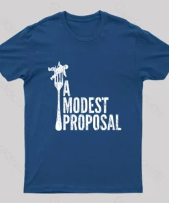Alternative view of A Modest Proposal Nerd T-Shirt