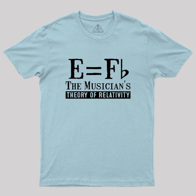 E Equals F Flat Theory Of Relativity Geek T-Shirt - Image 10