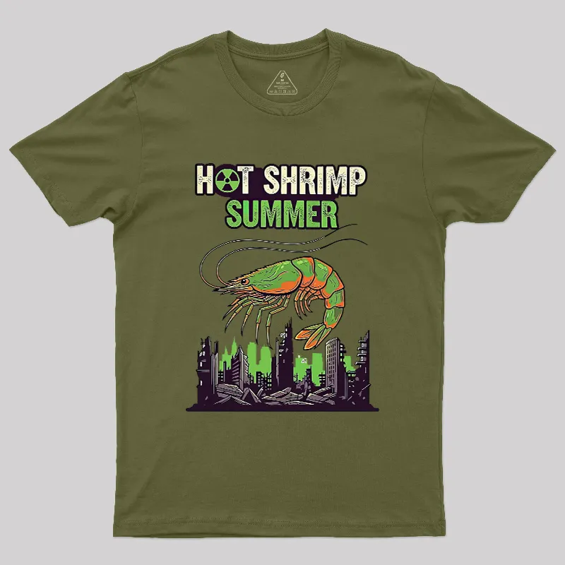 Hot Shrimp Summer Funny Radioactive Geek T-Shirt - Image 3