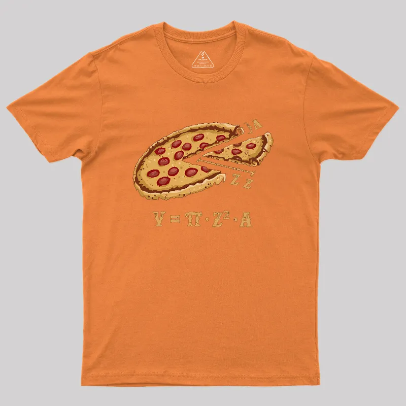The Volume of Pizza Geek T-Shirt - Image 7