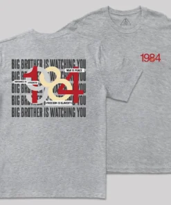 Big Brother Is Watching You Front and Back Printed Geek T-Shirt