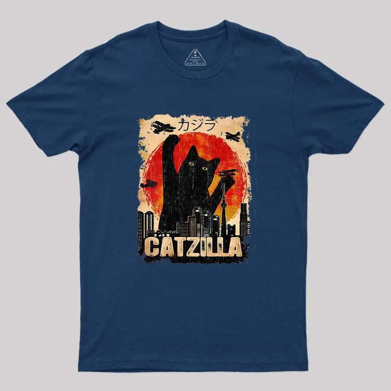 Black Cat Geek T-Shirt - Image 2