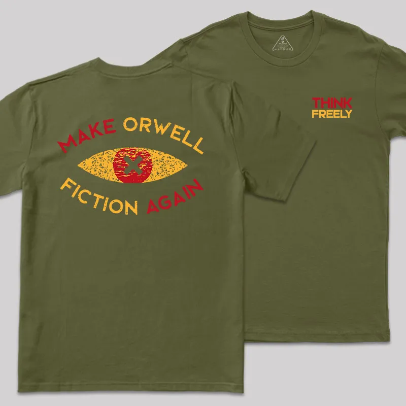 Think Freely Orwell Reimagined Geek T-Shirt - Image 3