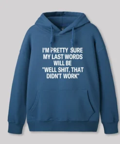 Alternative view of My Last Word Geek Hoodie