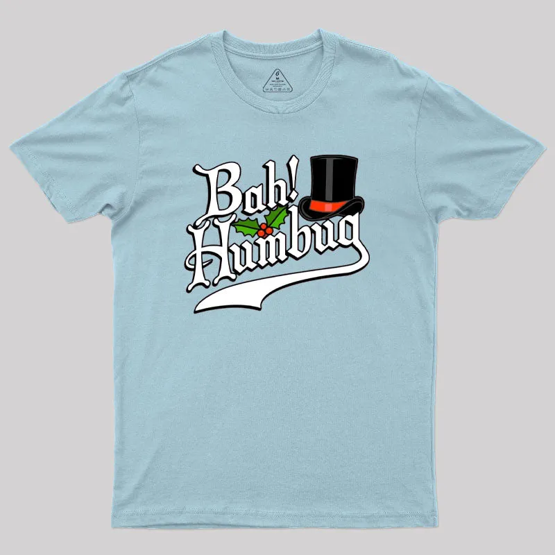 Bah Humbug! Funny Christmas Scrooge Graphic Geek T-Shirt - Image 10