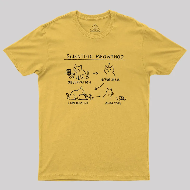 Scientific Meowthod Geek T-Shirt - Image 6