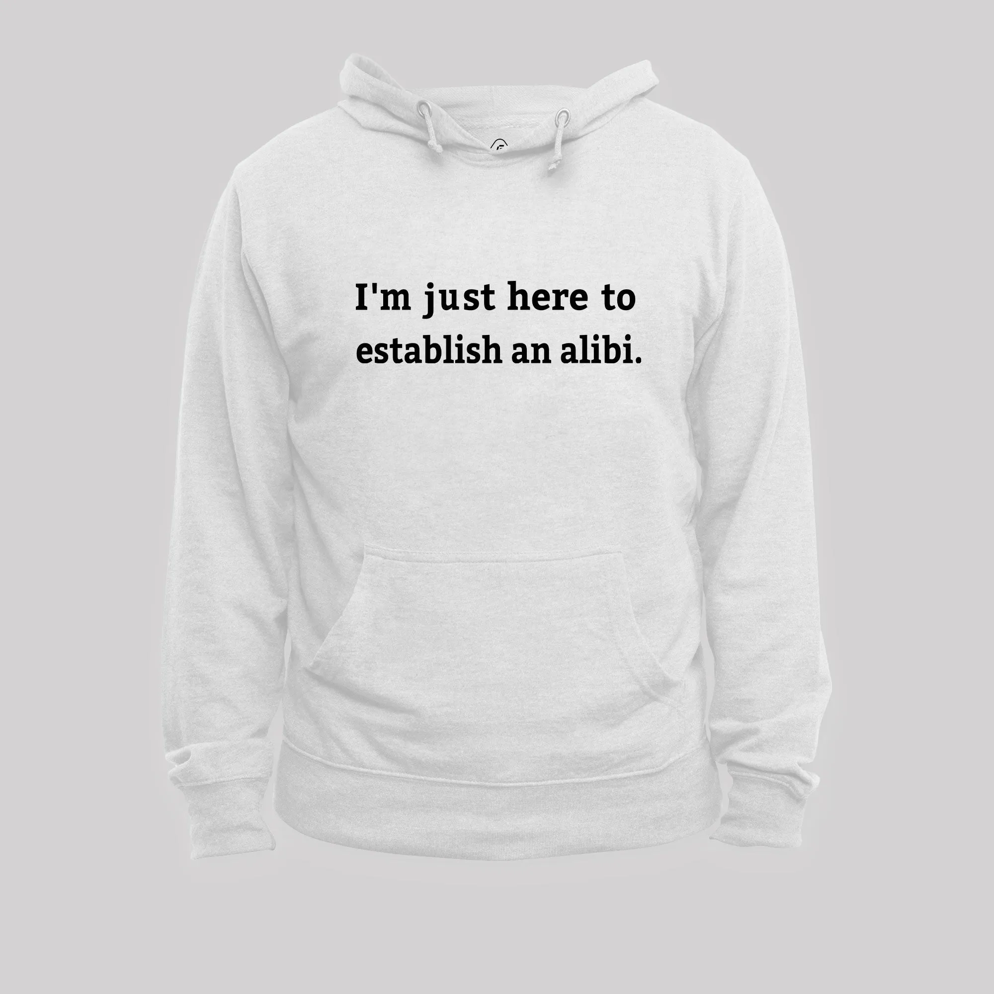 Here to Establish an Alibi Nerd Hoodie - Image 5