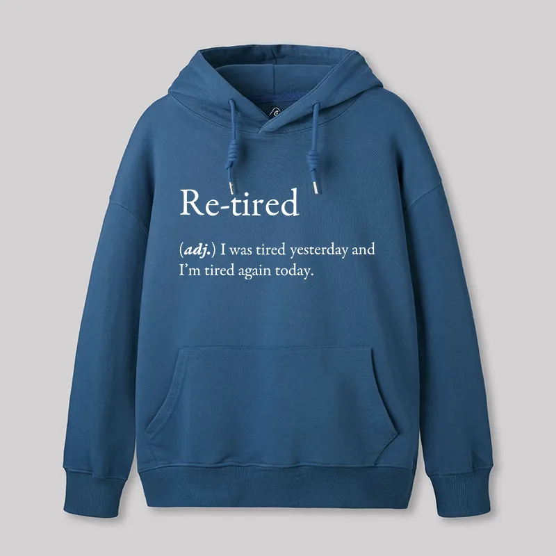 Retired Definition Nerd Geek Hoodie - Image 6