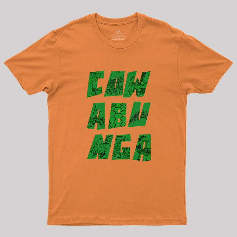 Cowabunga Turtles And Pizza Geek T-Shirt - Image 7