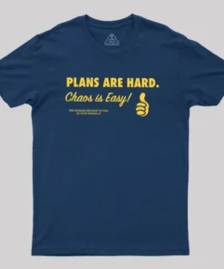 Alternative view of Chaos is Easy Geek T-Shirt