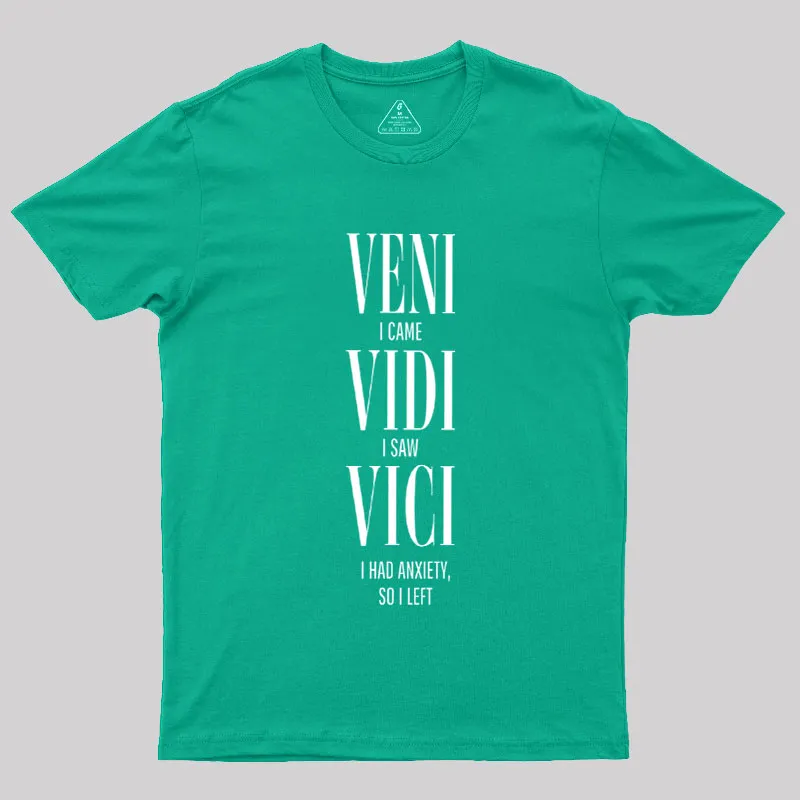 Veni Vidi Vici Geek T-Shirt - Image 10