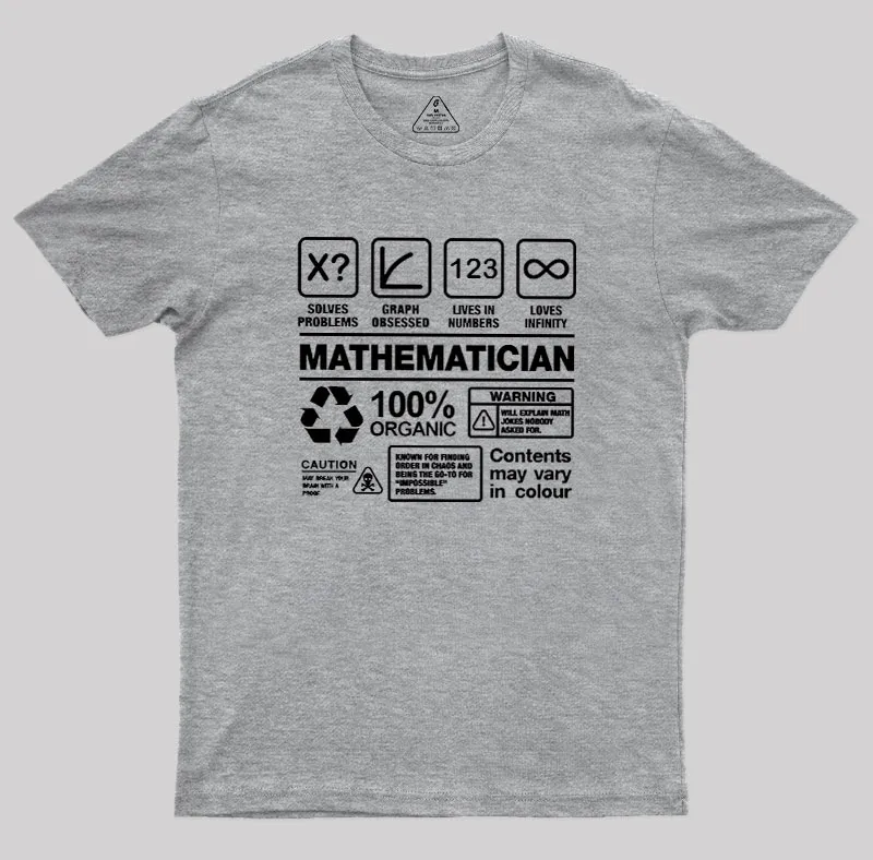 Mathematician Geek T-Shirt - Image 4