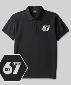 67 Geek Embroidered Polo Shirts