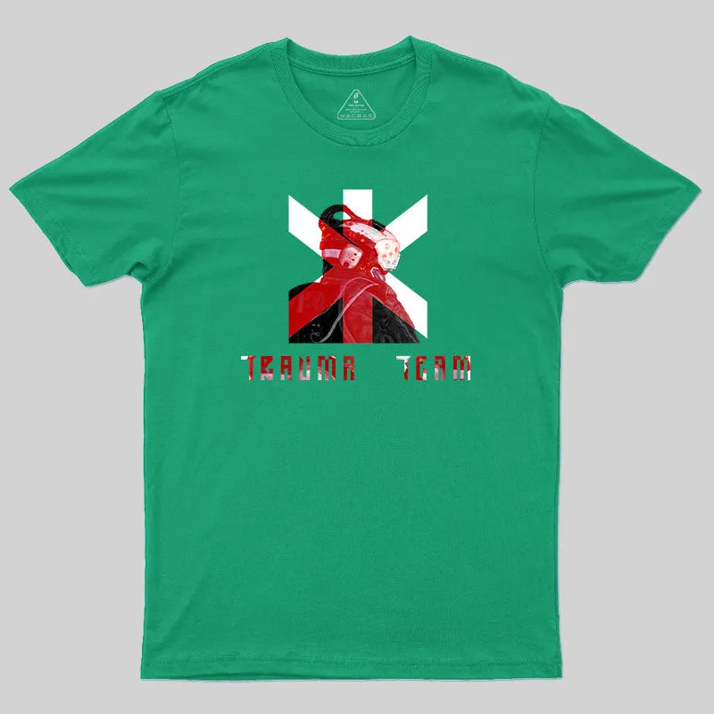 Trauma Team Armed Safety Expert-Cyberpunk 2077 T-Shirt - Image 7