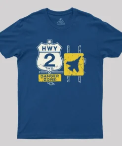 Alternative view of Highway 2 Danger Zone T-Shirt