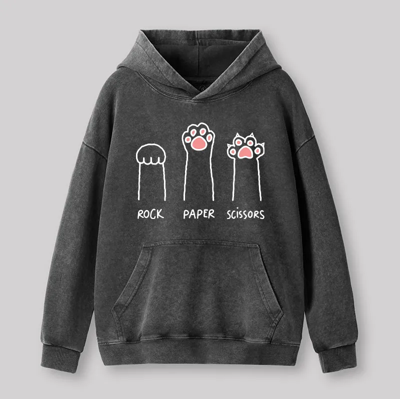 Cat Paw Washed Hoodie - Image 3