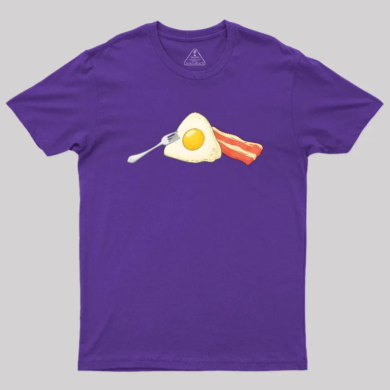 Dark Side of Breakfast Geek T-Shirt - Image 6