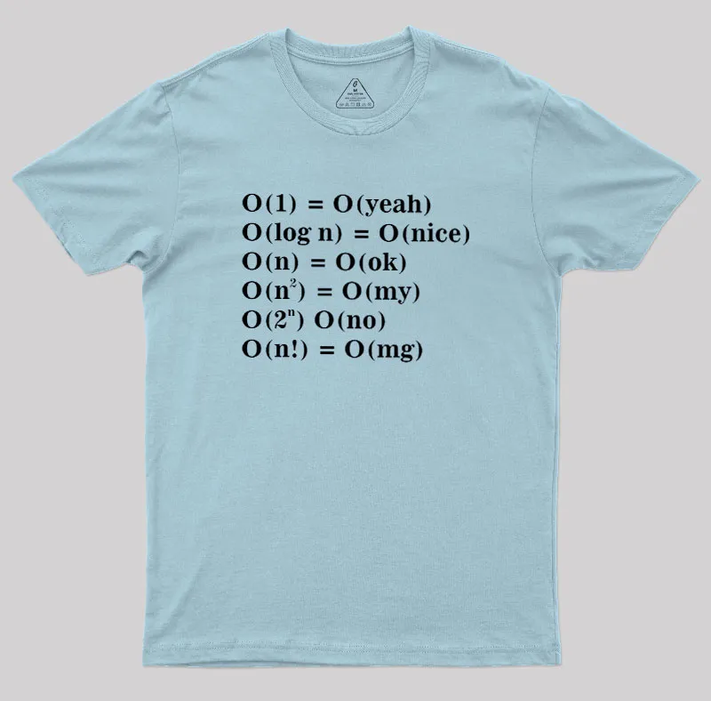 Alternative Big O Notation Geek T-Shirt - Image 9