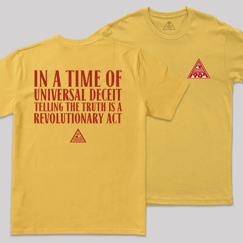 A Revolutionary Act Front and Back Printed Geek T-Shirt - Image 7