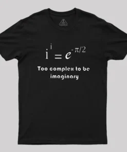 Alternative view of Too Complex To Be Imaginary Geek T-Shirt