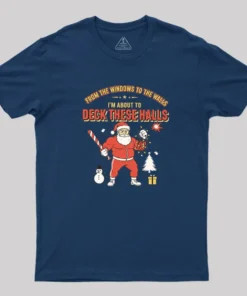 Alternative view of Deck the Halls Geek T-Shirt