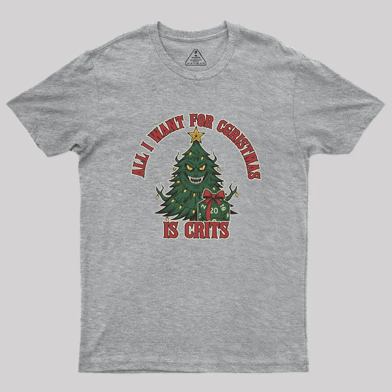 Oh Merry Pun Christmas Geek T-Shirt - Image 4