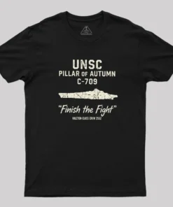 UNSC PILLAR OF AUTUMN C-709 Geek T-Shirt