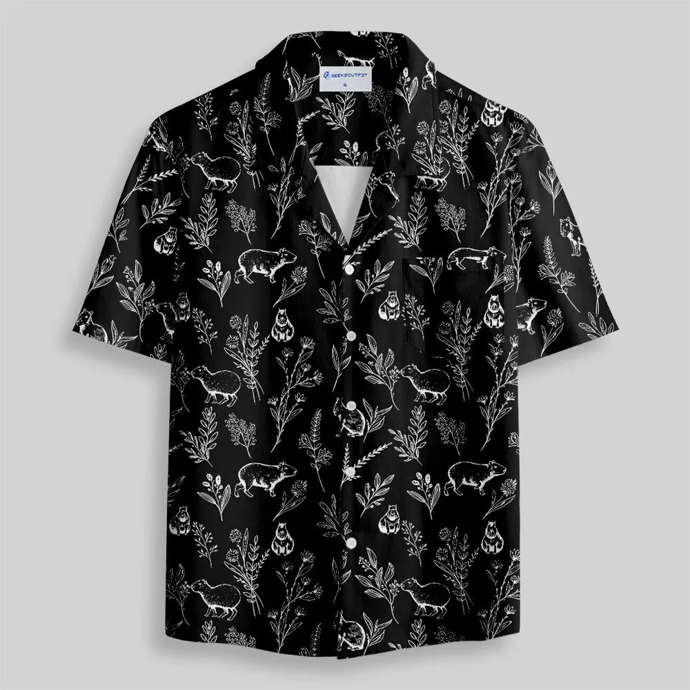 Capybara Button Up Pocket Shirt - Image 4