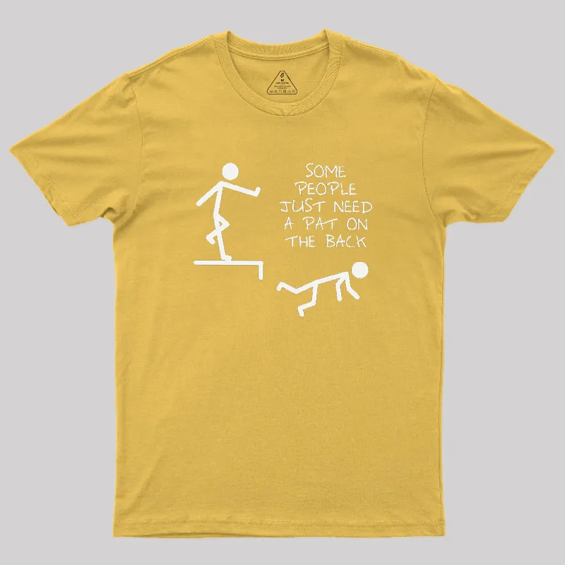 A Pat On The Back Geek T-Shirt - Image 8