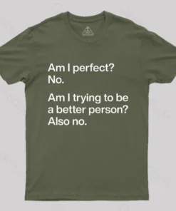 Am I Perfect No Geek T-Shirt
