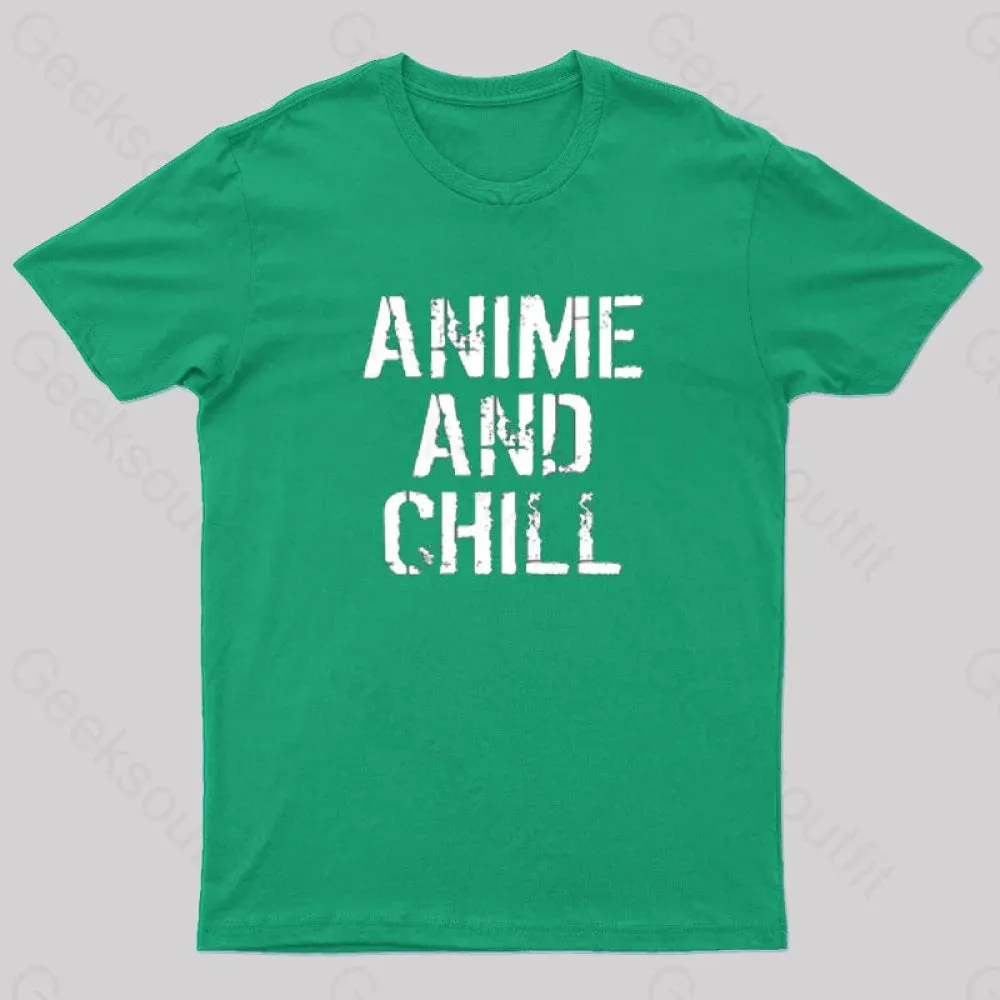 Anime And Chill Humorous Fun T-Shirt - Image 8