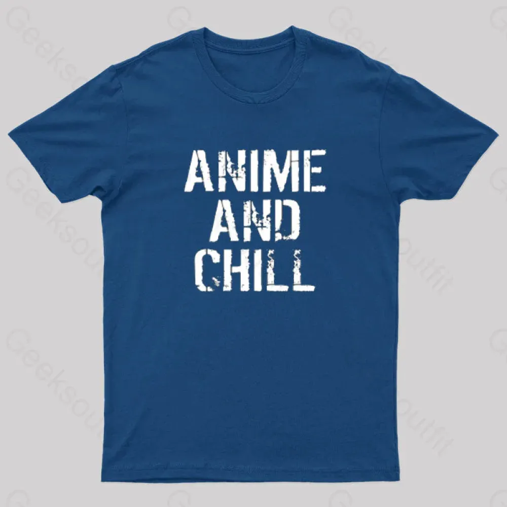 Anime And Chill Humorous Fun T-Shirt - Image 2