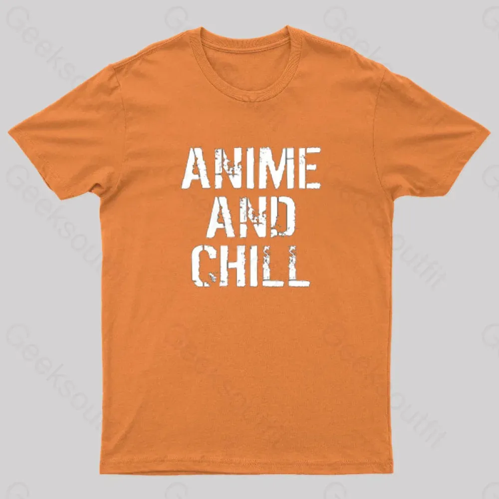 Anime And Chill Humorous Fun T-Shirt - Image 5