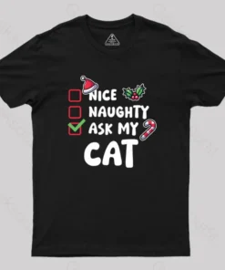 Alternative view of Ask My Cat Geek T-Shirt