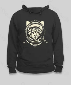 Alternative view of Astro Cat Hoodie