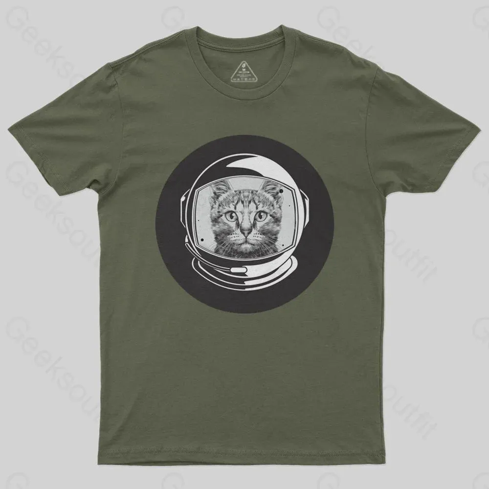 Astronaut Cool Cat T-Shirt - Image 3