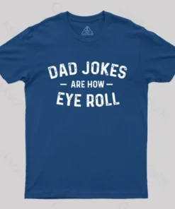 Alternative view of Attitude Towards Dad Jokes Geek T-Shirt