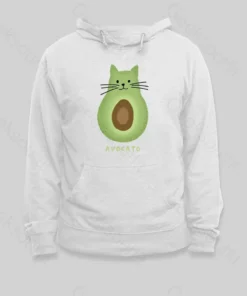 Alternative view of Avocato Cat Avocado Pun Hoodie
