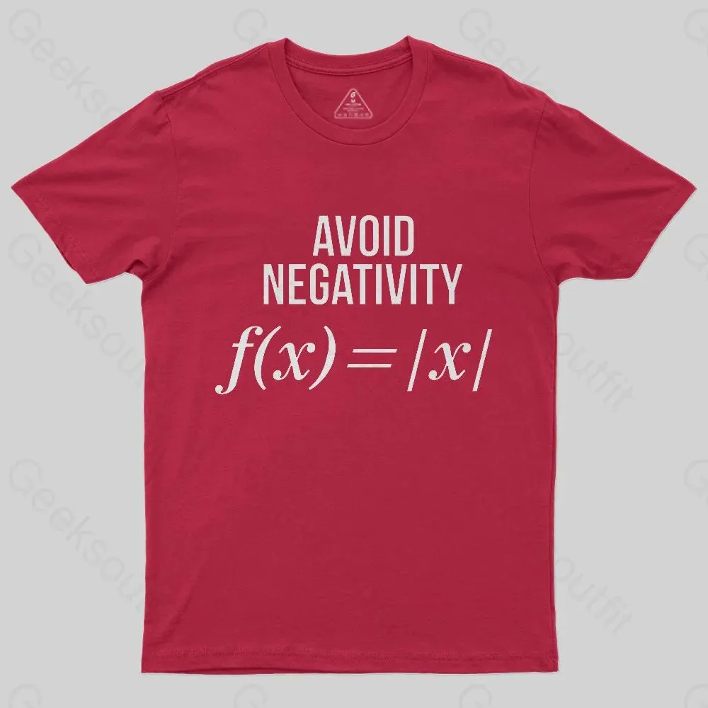 Avoid Negativity Geek Science T-Shirt - Image 3