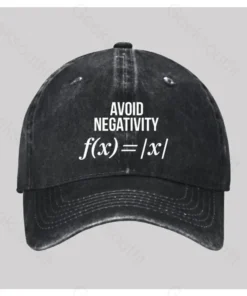 Avoid Negativity Washed Vintage Baseball Cap