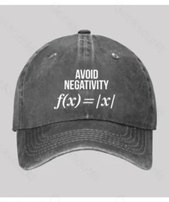 Alternative view of Avoid Negativity Washed Vintage Baseball Cap