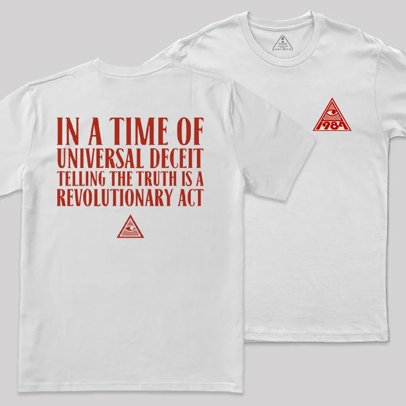 A Revolutionary Act Front and Back Printed Geek T-Shirt - Image 10
