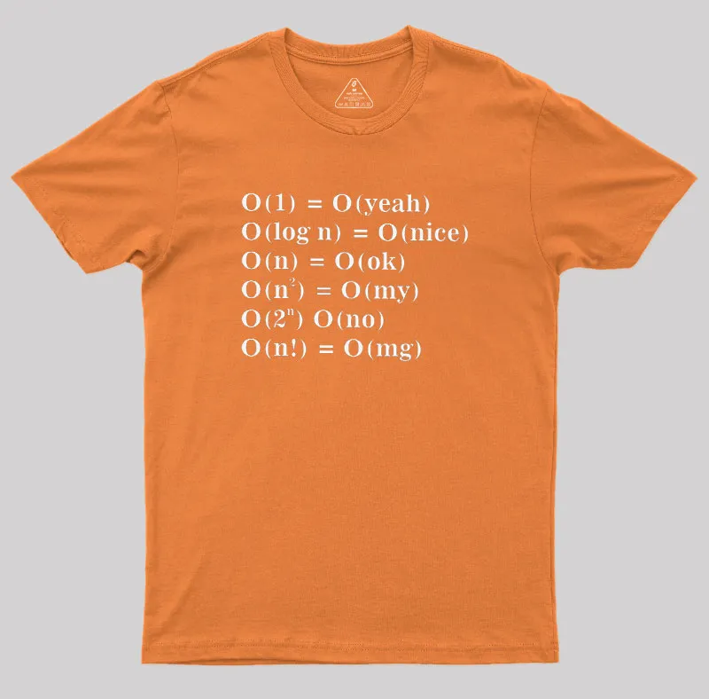 Alternative Big O Notation Geek T-Shirt - Image 5