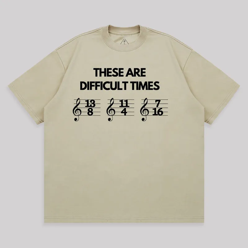 These Are Difficult Times Unisex Oversized T-shirt - Image 8