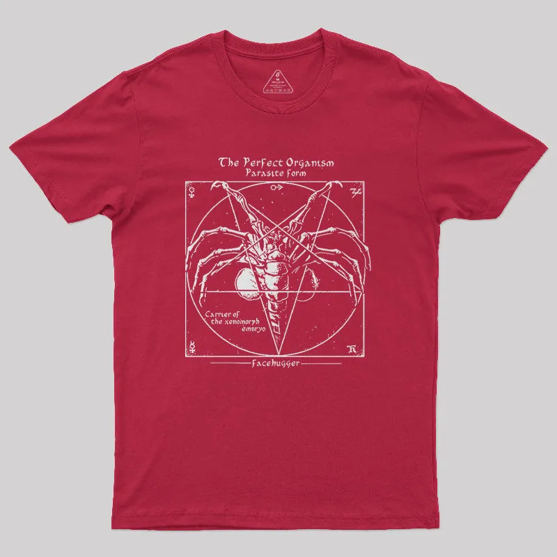 Alien Pentagram Nerd T-Shirt - Image 8