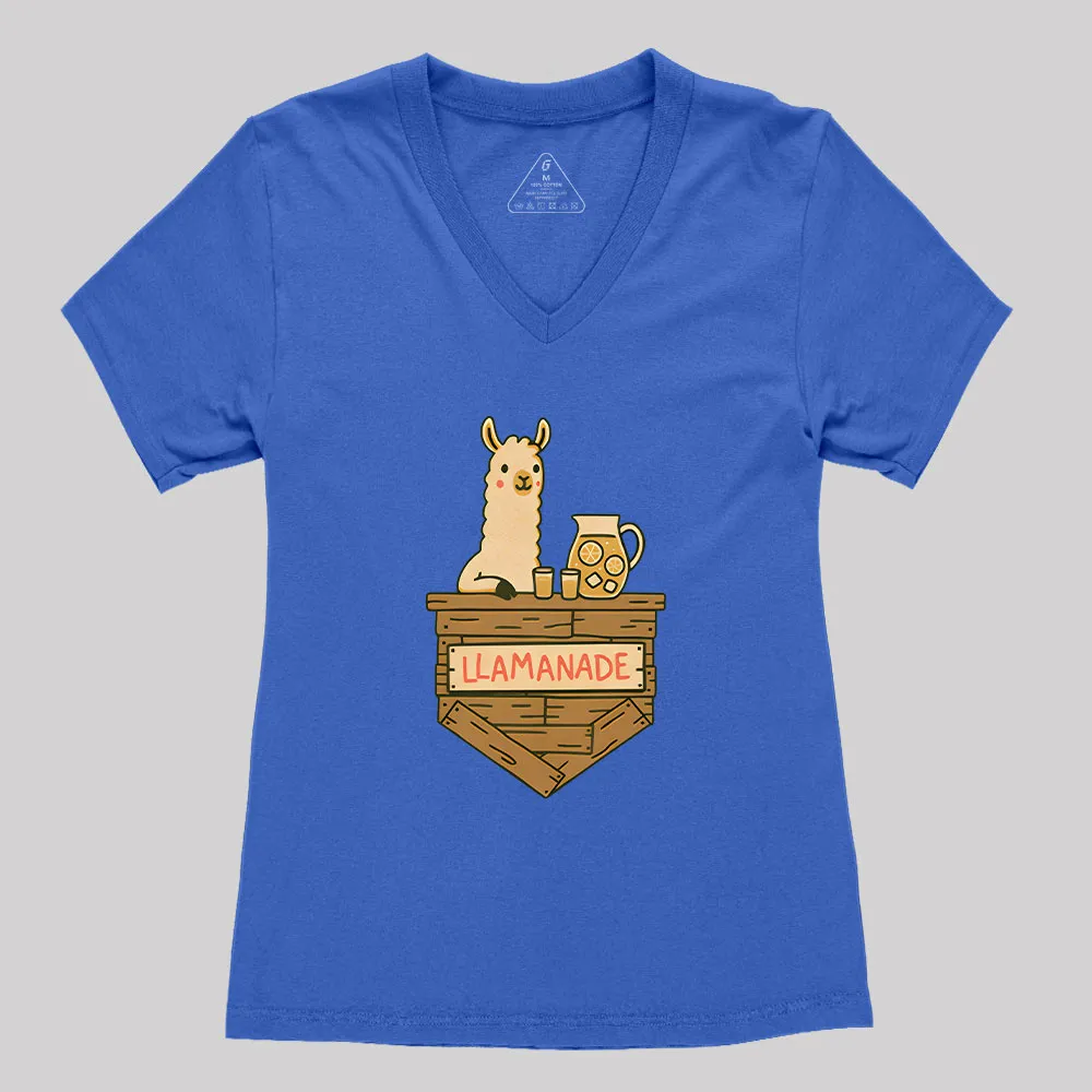 Llamanade Geek Women's V-Neck T-shirt - Image 3